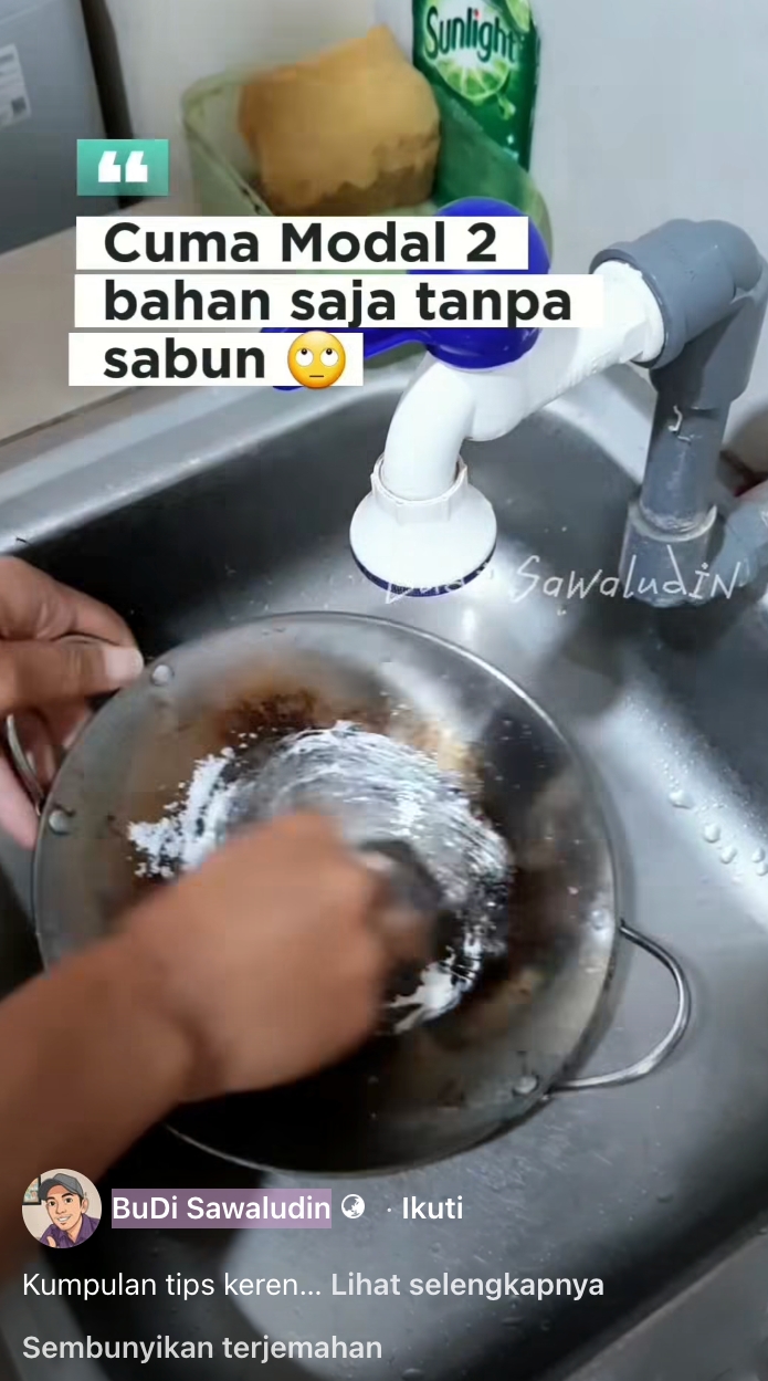 Nyesel baru tahu sekarang, rahasia wajan bersih tanpa kerak cuma pakai pasta gigi dan bahan dapur ini