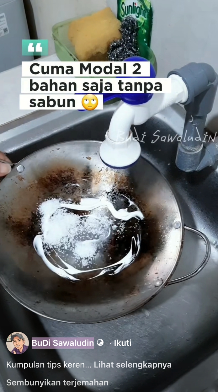 Nyesel baru tahu sekarang, rahasia wajan bersih tanpa kerak cuma pakai pasta gigi dan bahan dapur ini