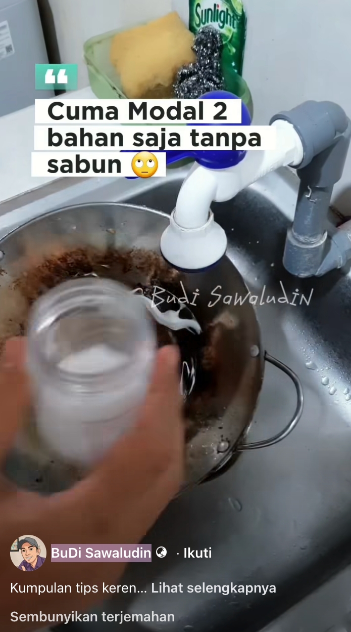 Nyesel baru tahu sekarang, rahasia wajan bersih tanpa kerak cuma pakai pasta gigi dan bahan dapur ini