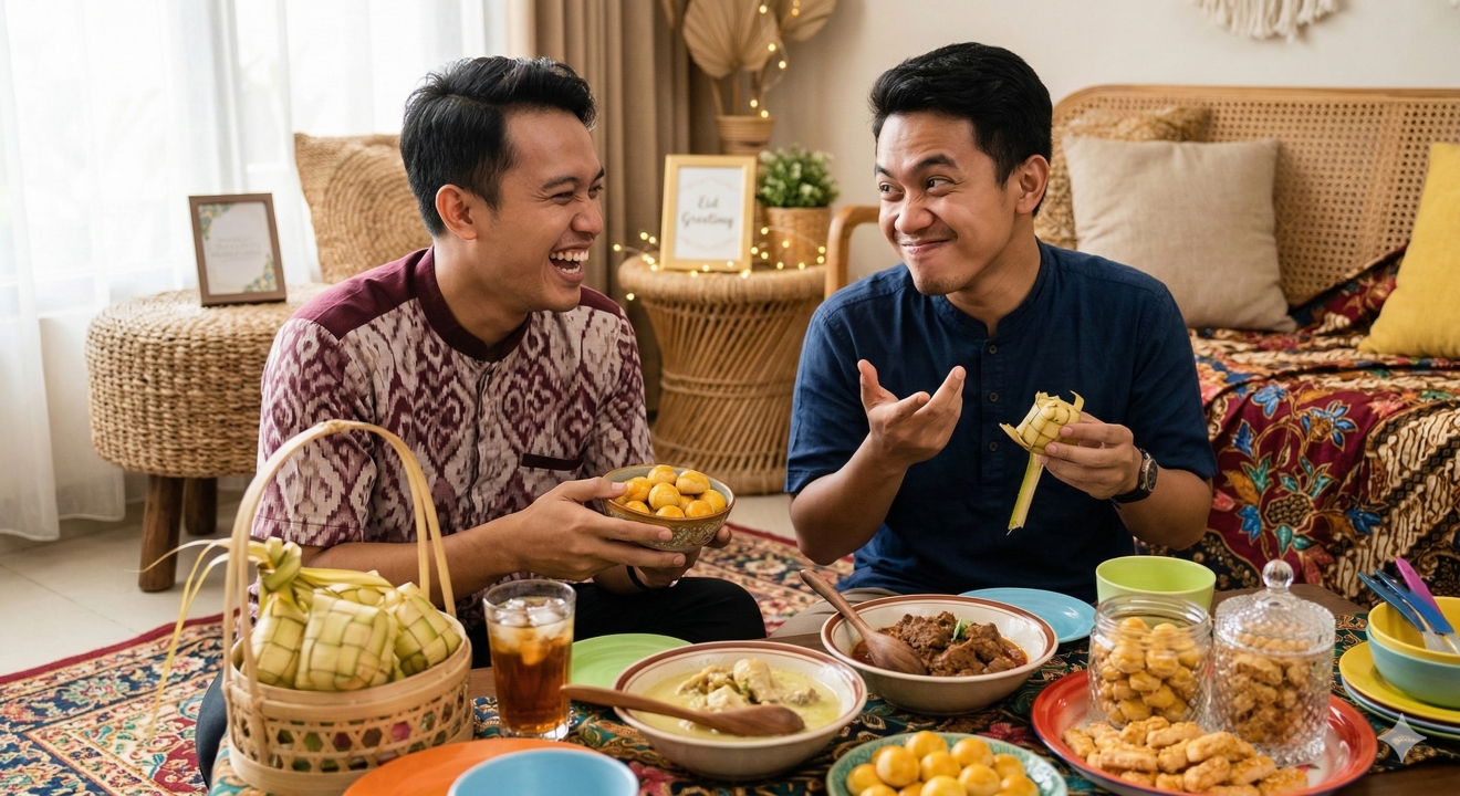 30 Ucapan Lebaran lucu 2026 buat teman akrab, cara minta maaf tanpa gengsi