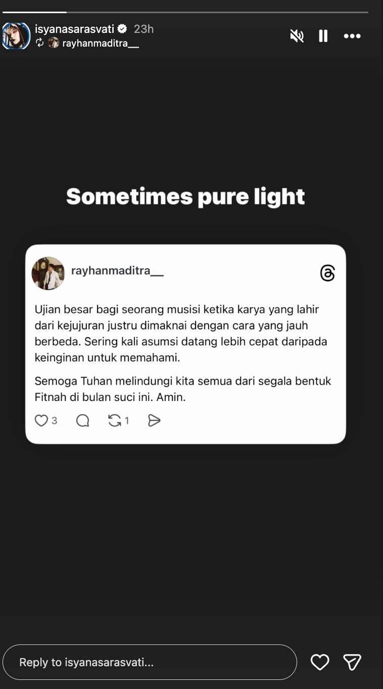 Dituding masuk sekte, ini jawaban reflektif Isyana Sarasvati dan reaksi sang suami