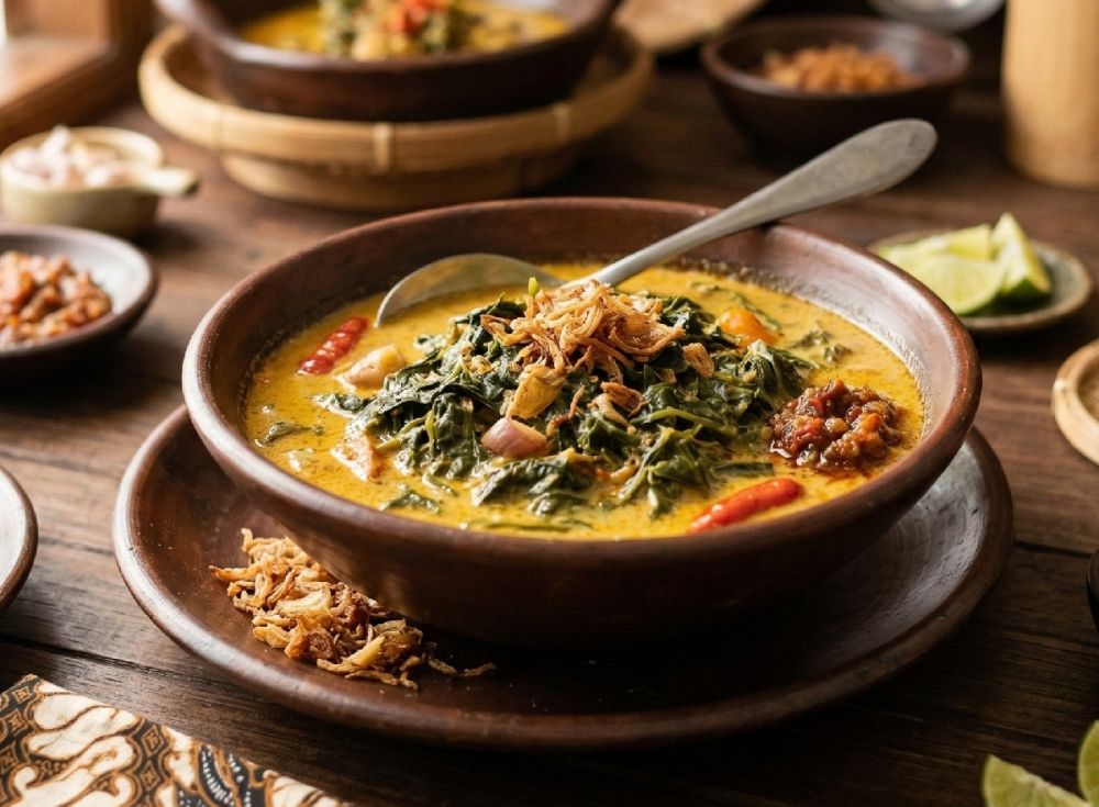 Resep menu sayur lebaran gulai daun singkong, ini rahasianya biar gurih dan pedasnya seimbang