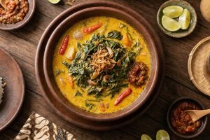 Resep menu sayur lebaran gulai daun singkong, ini rahasianya biar gurih dan pedasnya seimbang