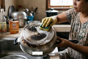 Wajan dekil penuh kerak gosong? Ini cara ampuh membersihkannya tanpa bahan kimia keras