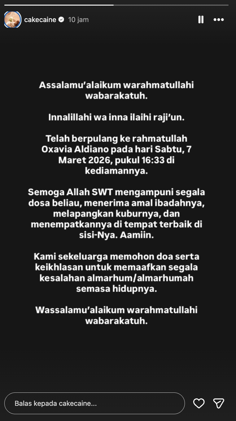 Vidi Aldiano meninggal dunia foto: Instagram/@cakecaine foto: Instagram/@vidialdiano foto: Threads/@chuakotak