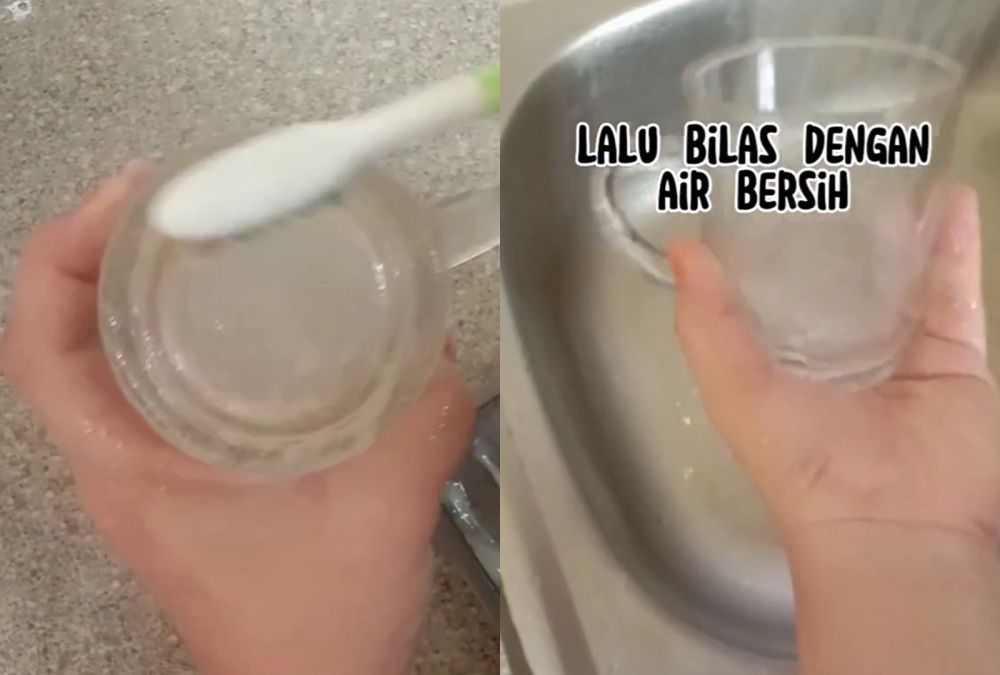 Sudah dicuci pakai sabun tapi gelas tetap kusam? Coba tambah 1 bahan dapur ini dan lihat hasilnya