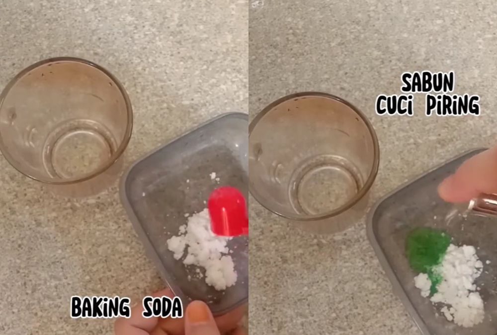 Sudah dicuci pakai sabun tapi gelas tetap kusam? Coba tambah 1 bahan dapur ini dan lihat hasilnya