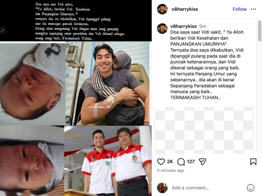 Sang ayah berdoa Vidi Aldiano panjang umur, ternyata dikabulkan dalam makna yang lebih menyentuh