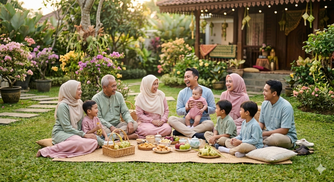 5 Ide foto Lebaran outdoor di taman, rahasia foto keluarga segar & natural
