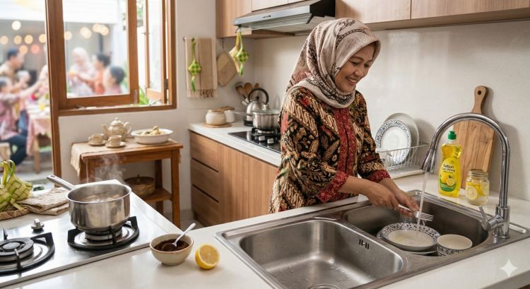 Jangan sampai tamu terganggu bau amis! Cara praktis bikin dapur segar di hari Lebaran