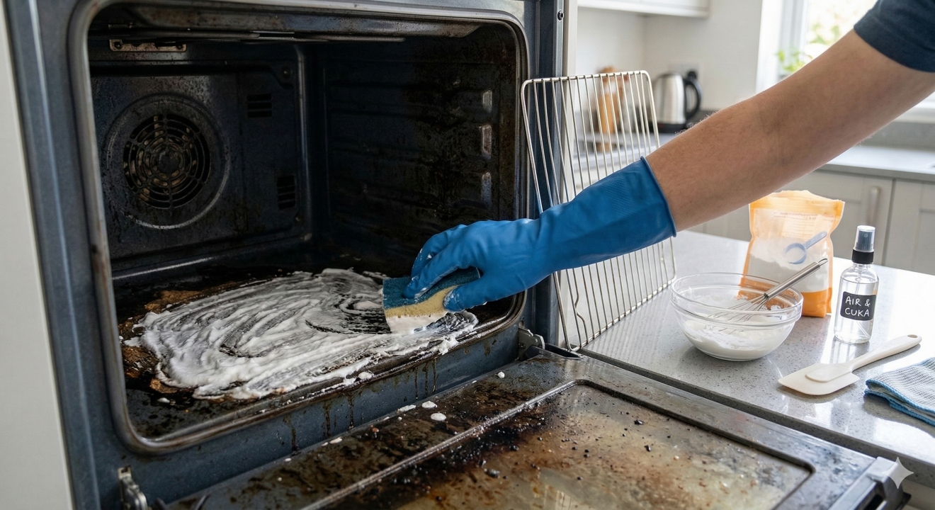 Duh, oven kotor berkerak? Ini cara cerdas bersihkannya pakai baking soda