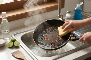 Sebelum beli teflon baru, coba dulu 6 cara ini untuk membersihkan yang gosong