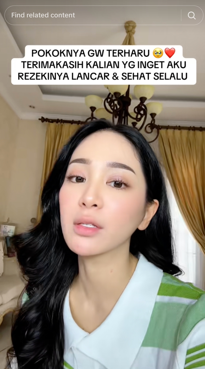 Bunga Zainal terharu dapat THR dari tukang sayur: Orang kecil aja inget gue