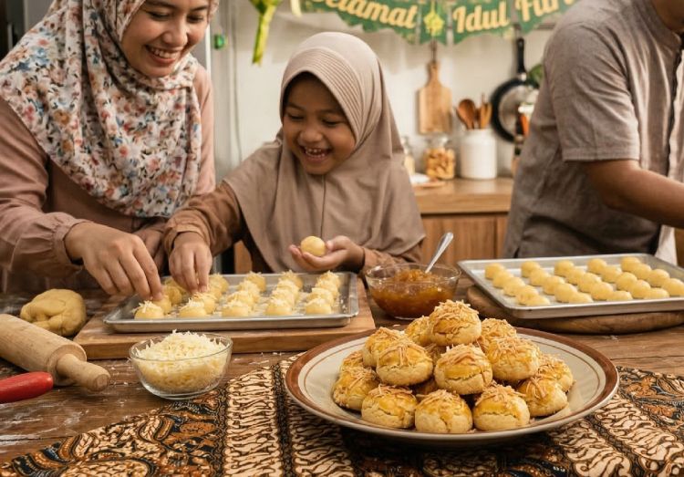 Resep nastar keju lebaran yang bisa dibikin bareng keluarga, rasanya enak buatnya asyik