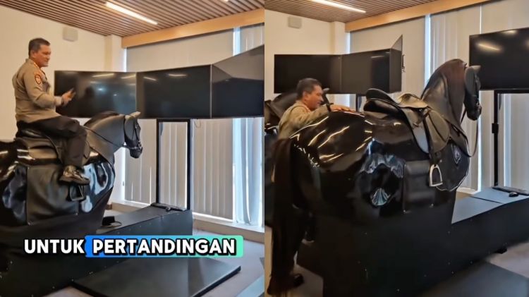 Intip 10 penampakan fasilitas simulator berkuda satu-satunya di Indonesia milik Ditpolsatwa Polri