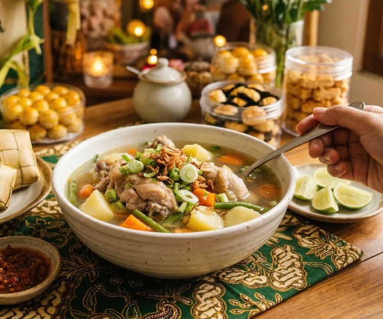 Resep sop ayam kuah bening untuk lebaran, gurihnya nikmat dari bahan-bahan alami