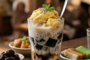 Resep es cincau durian yang segar untuk takjil di weekend yang tak terlupakan, manis dan praktis