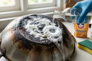 Capek gosok wajan tapi tetap hitam? Intip trik simpel bikin pantat wajan kinclong lagi