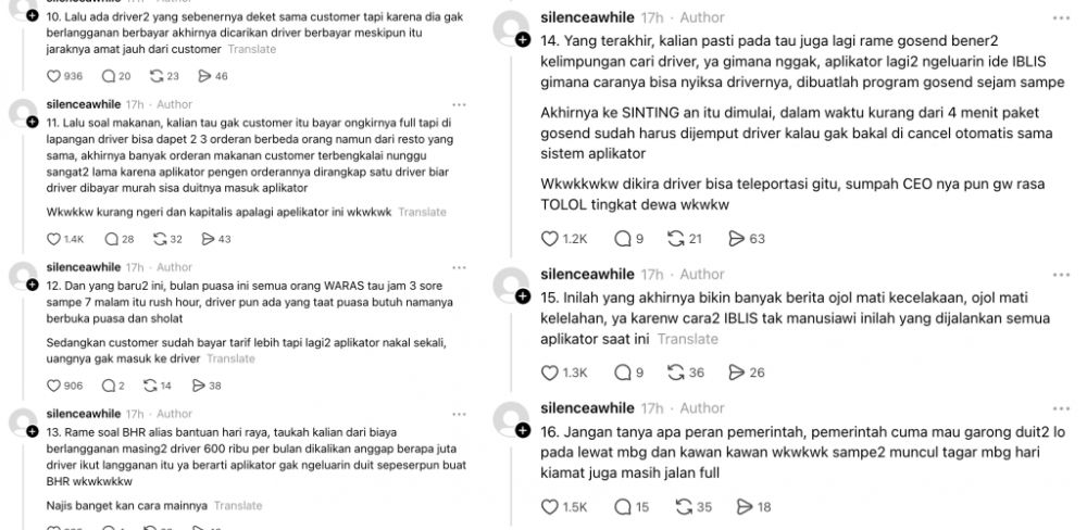 Viral ‘Krisis Ojol’, muncul netizen ngaku driver ungkap sistem yang bikin kamu susah dapat jemputan