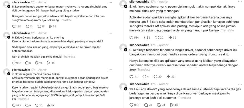 Viral ‘Krisis Ojol’, muncul netizen ngaku driver ungkap sistem yang bikin kamu susah dapat jemputan