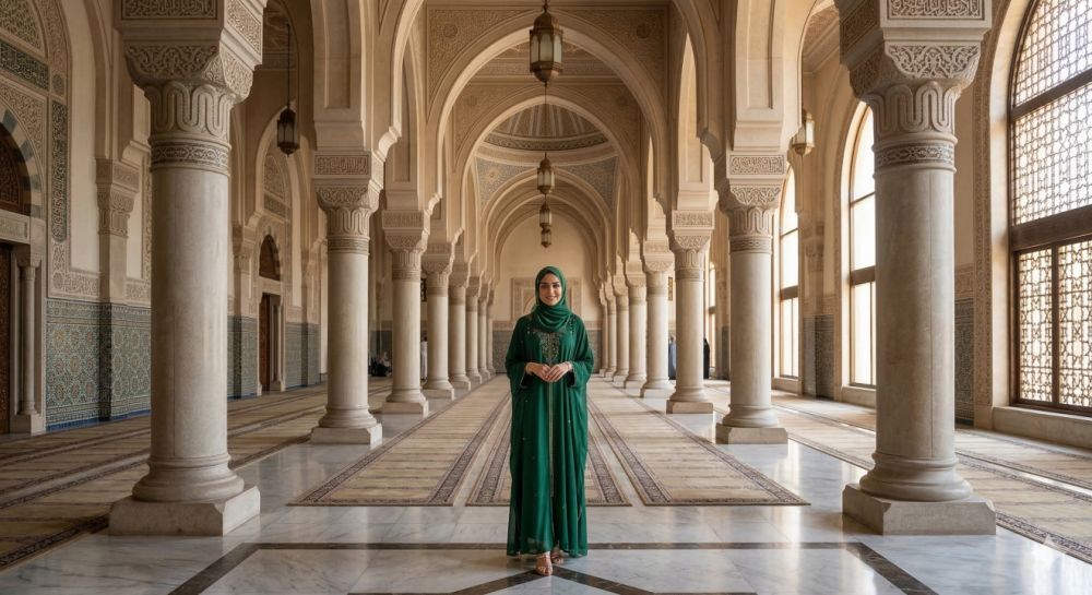 5 Angle foto Lebaran di masjid yang tetap sopan tapi tetap aesthetic
