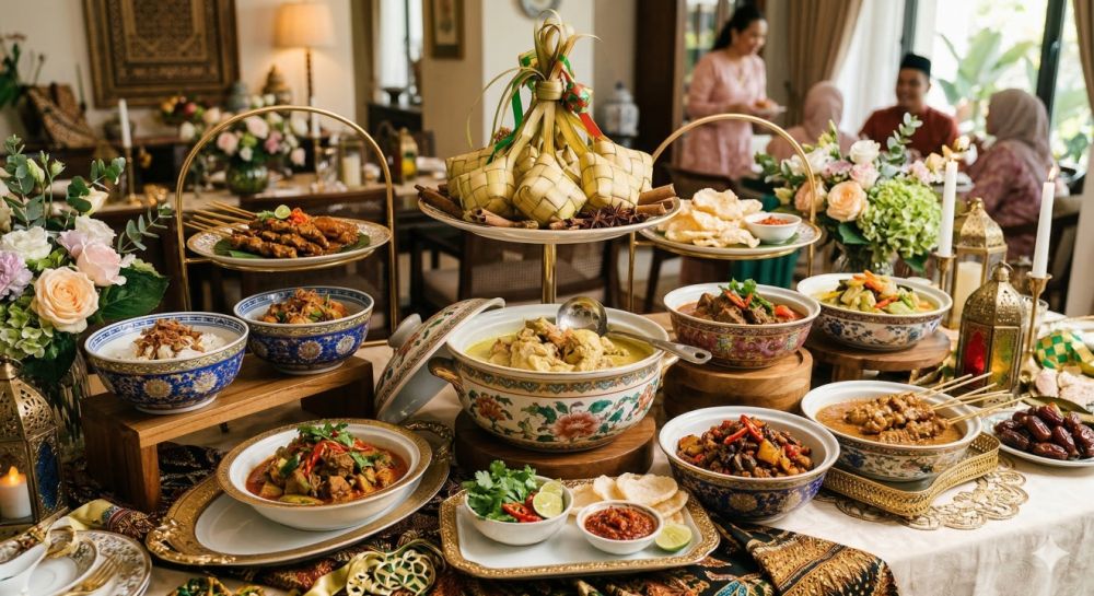 5 Inspirasi tata letak meja makan open house Lebaran agar terlihat mewah