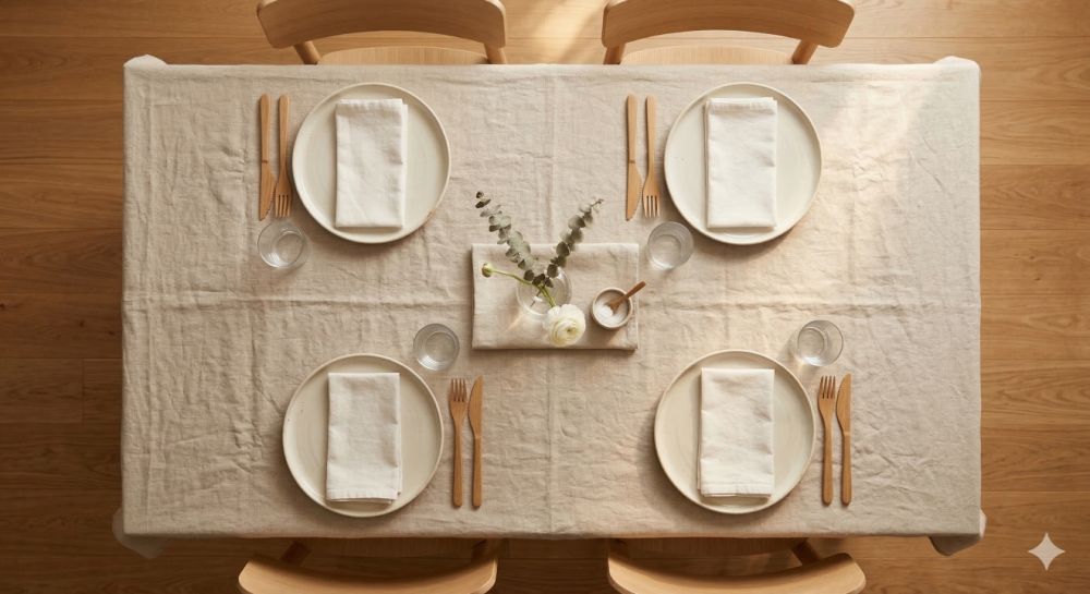 5 Inspirasi meja makan Lebaran clean aesthetic yang cocok untuk rumah tipe 36 dan 45