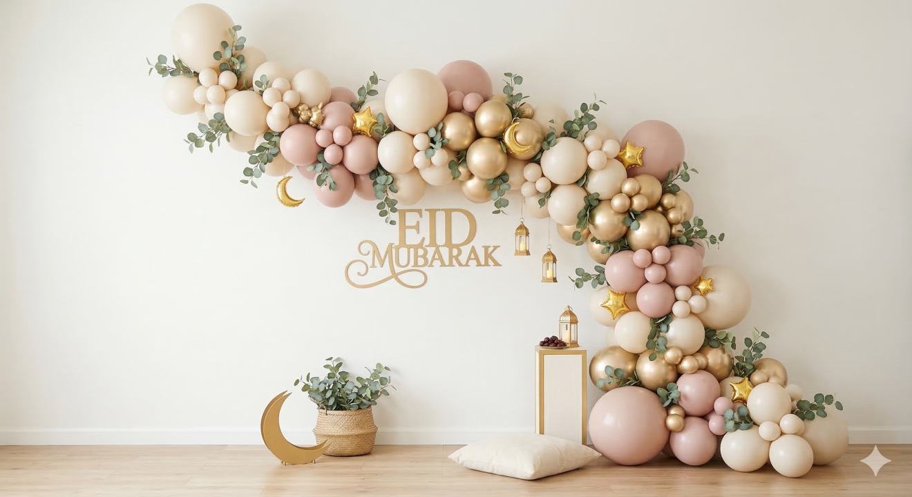 5 Cara membuat backdrop foto Lebaran sendiri di rumah ala studio profesional