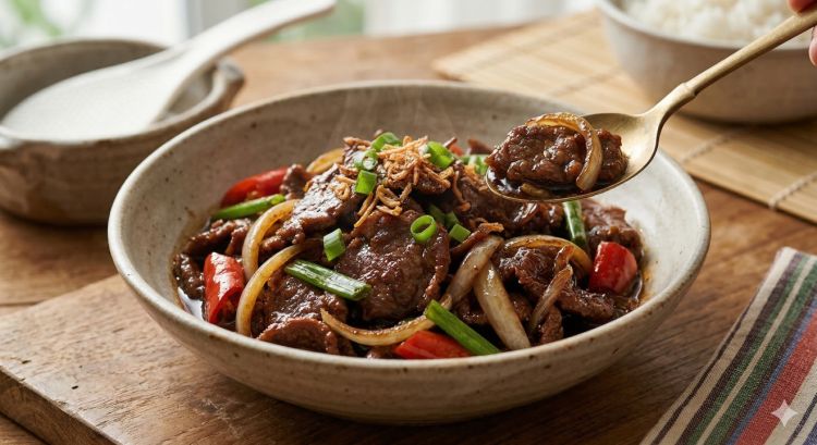 Resep tumis daging kecap empuk teman makan nasi hangat, nggak perlu nanas dan daun pepaya