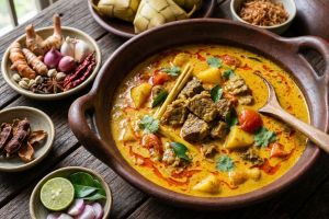 Trik masak gulai anti gagal untuk hidangan Idulfitri, kuah kental dan tidak pecah