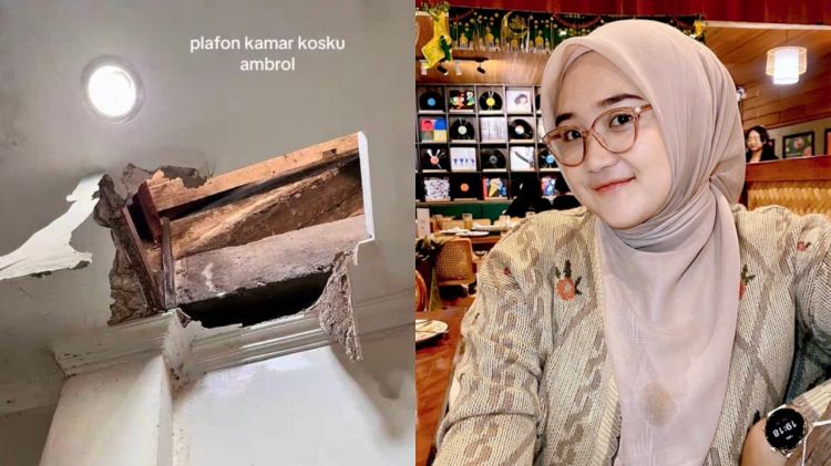 Cerita haru perempuan yang merasa disayang Allah usai selamat dari plafon kamar ambrol saat i’tikaf