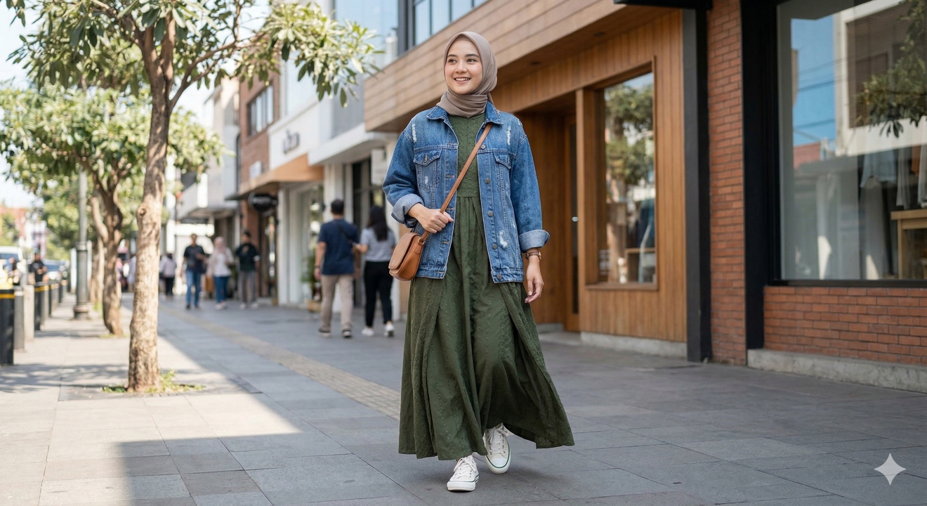 5 Cara mengubah gamis dan koko Lebaran jadi gaya kasual yang super trendy
