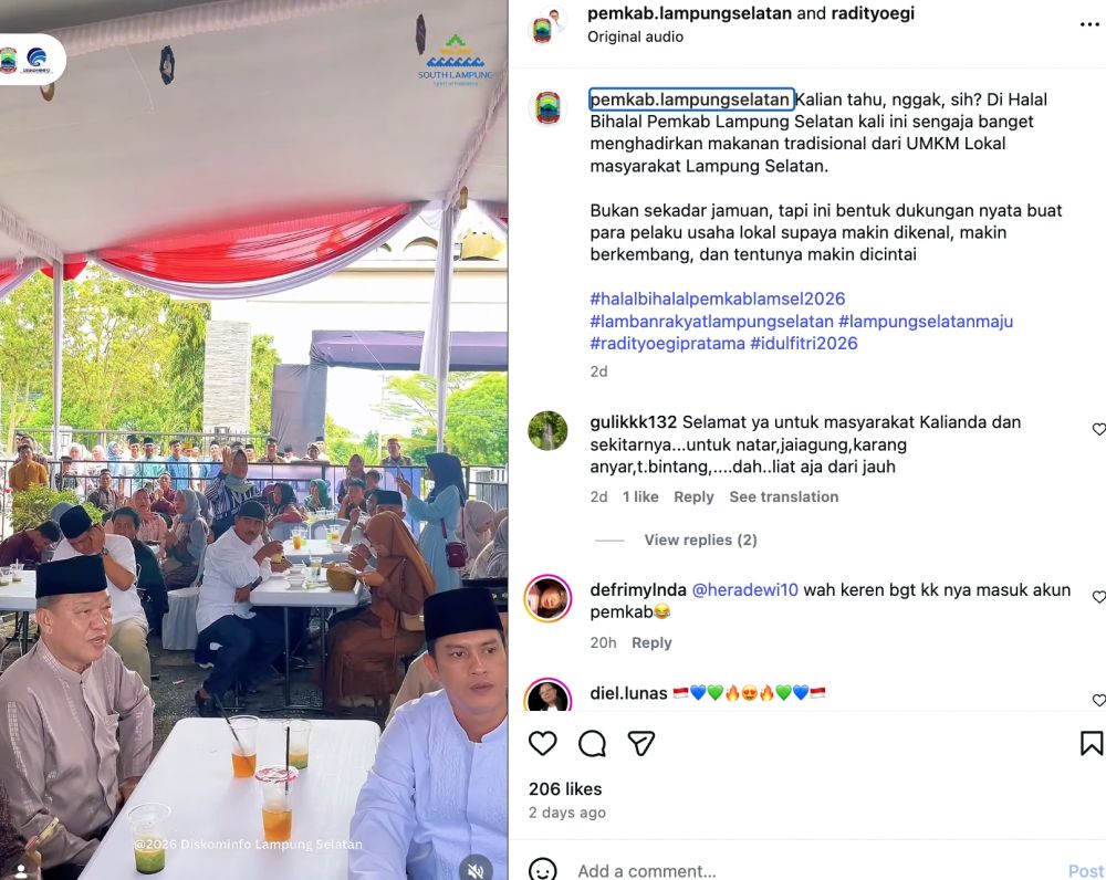 Profil Radityo Egi Pratama, Bupati Lampung Selatan yang borong dagangan UMKM untuk jamu warga