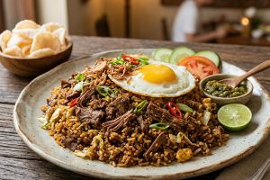 Resep nasi goreng rendang dari sisa bahan makanan lebaran, nggak bikin eneg dan rasanya lezat