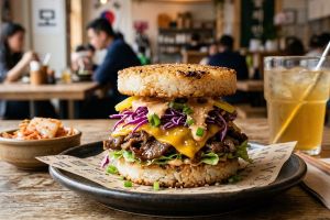 Resep Bulgogi Rice Burger yang lezat buat usir bosan masakan itu-itu saja, masaknya gampang!