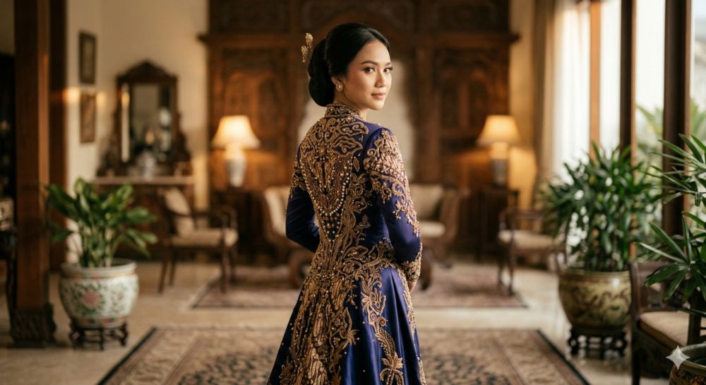 5 Ide pose foto outfit kondangan sendiri pakai kamera HP yang aesthetic dan natural