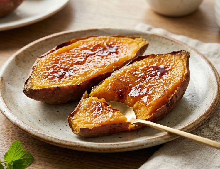 Bisa jadi teman WFA, yuk cobain resep ubi brulee yang legit nan sehat plus masaknya cuma 10 menit