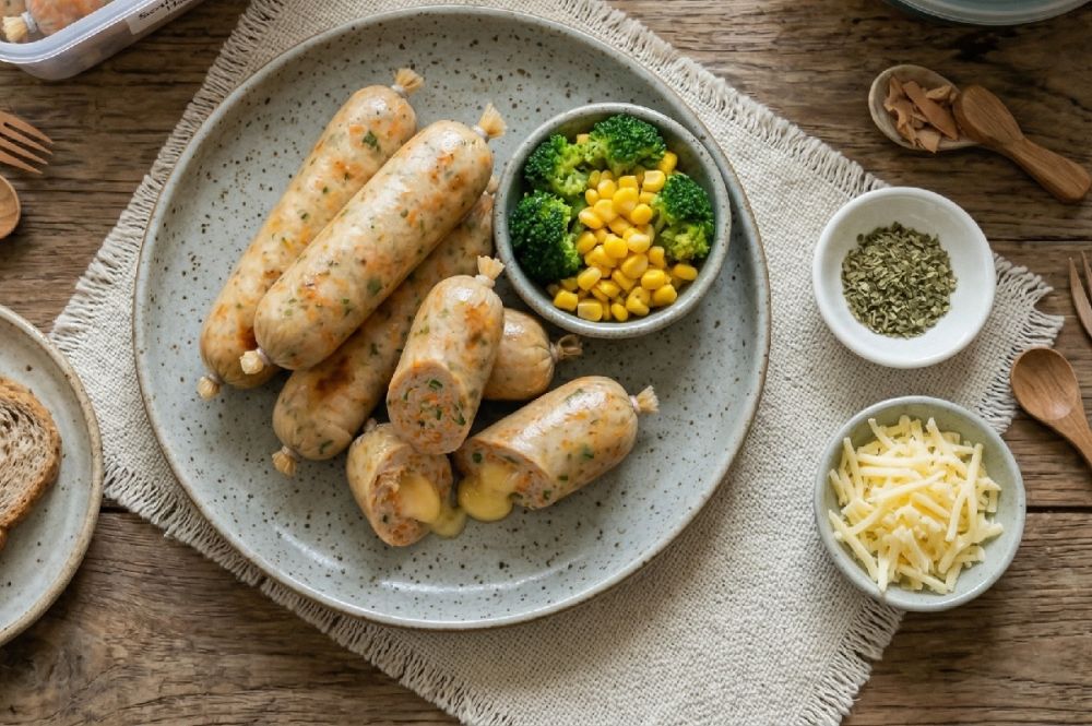 Senin udah masuk kerja, yuk cobain resep sosis ayam sayur yang ringkas dan masaknya gampang