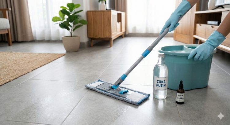 Cara mengepel lantai agar kesat dan bebas semut tanpa air panas, tanpa bahan kimia mahal