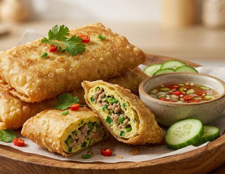 Resep martabak telur kulit pangsit mudah masaknya dan minyaknya sedikit, rasa tetap gurih dan nikmat