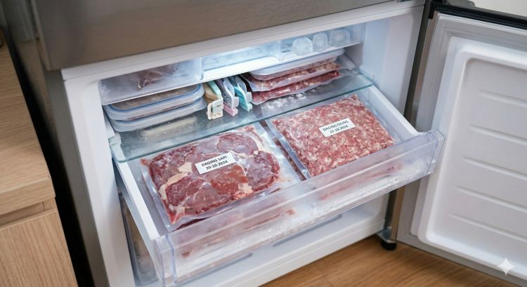 Cara simpan stok daging buat kamu yang pakai kulkas 1 pintu agar tidak cepat rusak