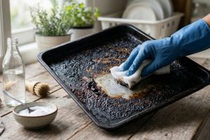 5 Cara ampuh membersihkan loyang gosong bekas kue tanpa merusaknya, andalkan bahan di rumah