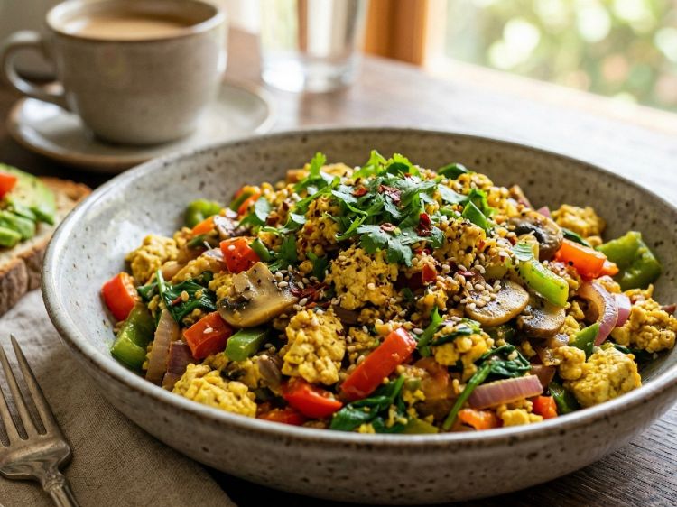 Resep Tofu Scramble ini bikin cita rasa tahu jadi masakan mewah ala barat, cobain yuk sekarang!