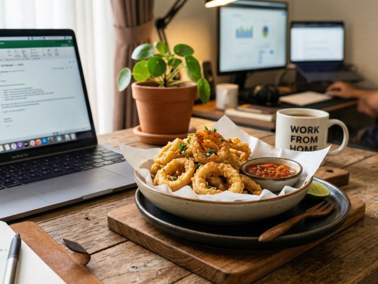 Bikin camilan untuk teman WFH, yuk! Cobain resep cumi goreng tepung yang masaknya gampang dan lezat