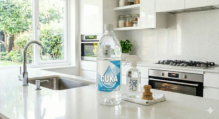 Cara membuat cairan pembersih dapur sendiri, ampuh usir lemak di kompor dan wastafel