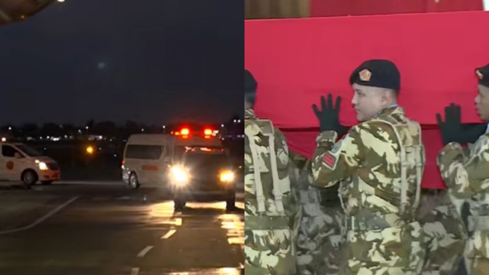 9 Potret suasana penghormatan terakhir 3 prajurit TNI gugur di Lebanon, Presiden beri dukungan moril