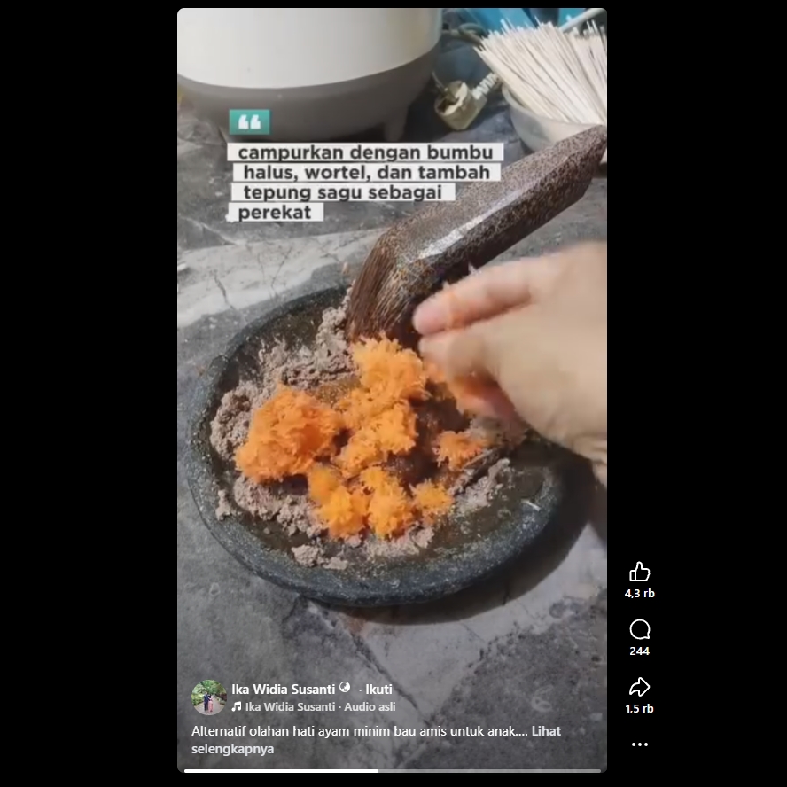 Cara bikin dendeng hati ayam wortel, menu lauk praktis dan anti amis yang disukai anak