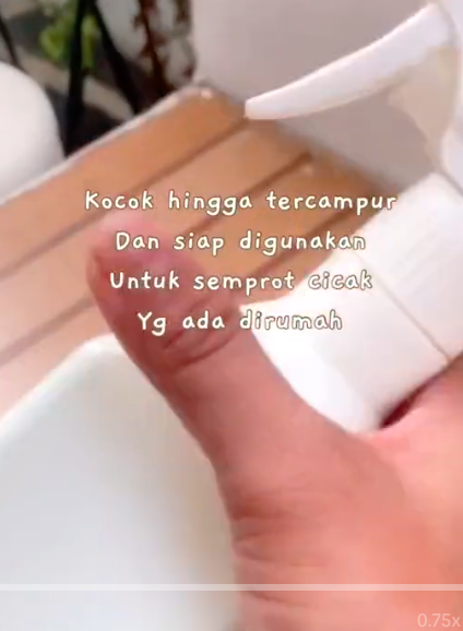 Cara membuat cairan pengusir cicak dari sabun cuci piring dan cuka