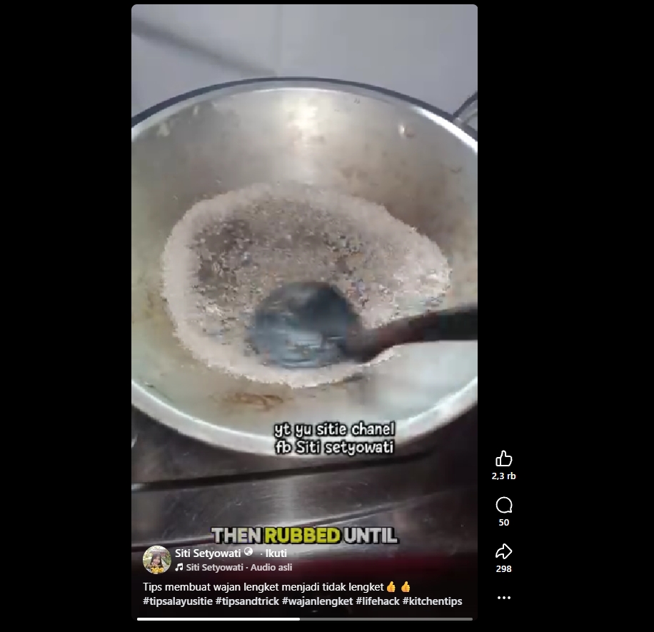 Ternyata cuma pakai garam, wajan lengket bisa kembali licin seperti baru tanpa kerak