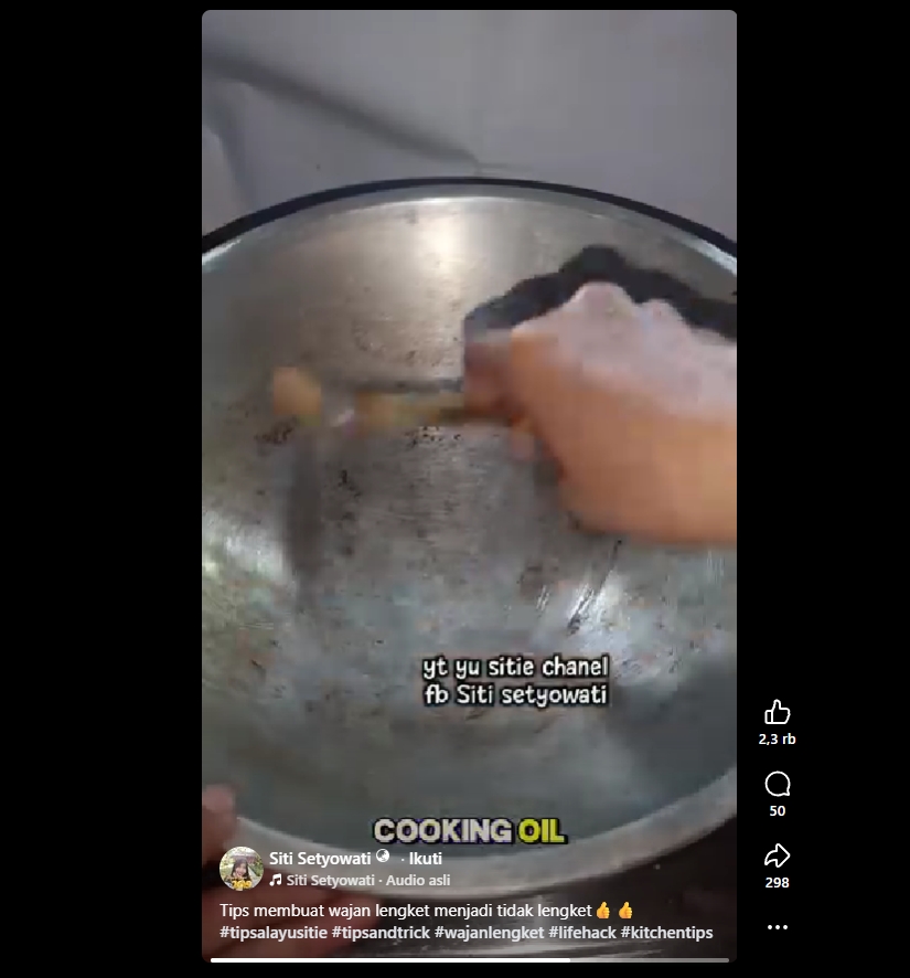 Ternyata cuma pakai garam, wajan lengket bisa kembali licin seperti baru tanpa kerak